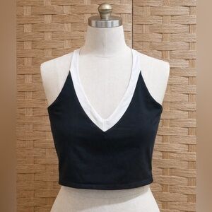 Abercrombie & Fitch YPB Black and White Women's Sculpt Tank Top size S